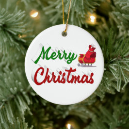 Merry kerstkerstkerstkerstkerstkerstkerstkerststaa keramisch ornament