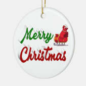Merry kerstkerstkerstkerstkerstkerstkerstkerststaa keramisch ornament (Links)