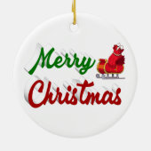 Merry kerstkerstkerstkerstkerstkerstkerstkerststaa keramisch ornament (Achterkant)