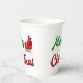 Merry kerstkerstkerstkerstkerstkerstkerstkerststaa papieren bekers (Rechts)