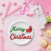 Merry kerstkerstkerstkerstkerstkerstkerstkerststaa papieren bordje (Feest)