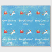 Merry kerstkerstkerstkerstkerstkerstkerstsSleigh U Cadeaupapier (Vlak)