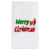 Merry kerstkerstkerstkerstkerstkerstschilderij Sle Klein Cadeauzakje (Voorkant)