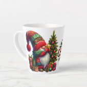 Merry Kerstkerstkerstkerstkerstkoepel Latte Mok (Linkerhoek)