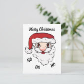 Merry Kerstkerstkerstkerstkerstman  Feestdagenkaart (Staand voorkant)