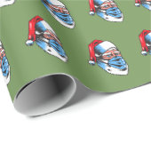 Merry kerstkerstkerstkerstkerstman — gezichtsmaske cadeaupapier (Rol Hoek)