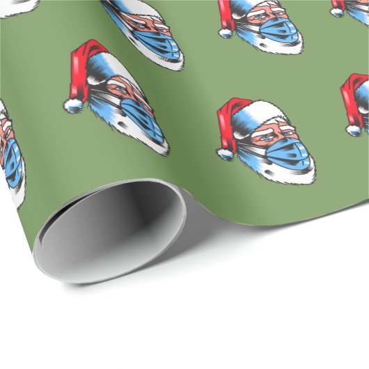 Merry kerstkerstkerstkerstkerstman — gezichtsmaske cadeaupapier (Rol Hoek)