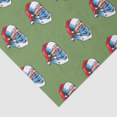 Merry kerstkerstkerstkerstkerstman — gezichtsmaske tissuepapier (Detail)