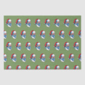 Merry kerstkerstkerstkerstkerstman — gezichtsmaske tissuepapier (Voorkant)