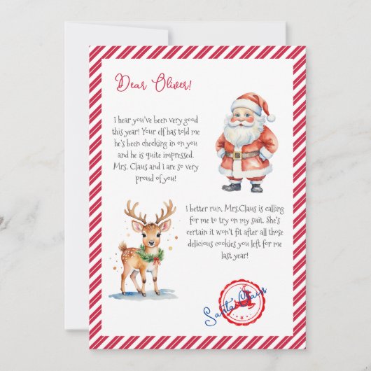 Merry kerstkerstkerstkerstkerstman met Noordpool Kaart (Voorkant)