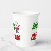 Merry kerstkerstkerstkerstkerstman-typografie papieren bekers (Rechts)