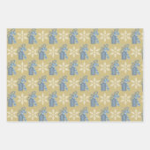 Merry kerstkerstkerstkerstkerstmanriet renrendiert inpakpapier vel (Voorkant 3)