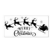 Merry kerstkerstkerstkerstkerstrenrenmindel rubberstempel (Afrduk)
