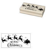 Merry kerstkerstkerstkerstkerstrenrenmindel rubberstempel (Gestempeld)