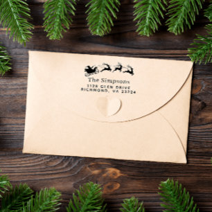 Merry Kerstkerstkerstkerstkerstrenrenrenderingadre Zelfinktende Stempel