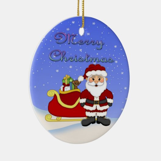 Merry kerstkerstkerstkerstkerstversiering keramisch ornament (Rechts)