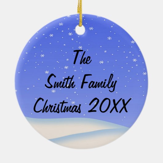 Merry kerstkerstkerstkerstkerstversiering keramisch ornament (Achterkant)