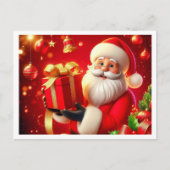 Merry kerstkerstkerstkerstman feestdagenkaart (Voorkant)
