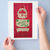 Merry kerstkerstkerstkerstman flyer (Hand)