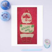 Merry kerstkerstkerstkerstman flyer (Enkel)