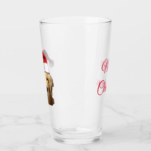 Merry kerstkerstkerstkerstman glas (Links)