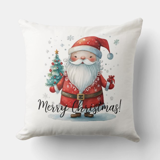 Merry kerstkerstkerstkerstman kussen (Voorkant)