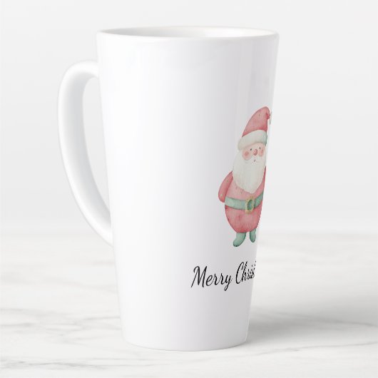 Merry kerstkerstkerstkerstman latte mok (Linkerhoek)