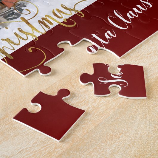 Merry kerstkerstkerstkerstman legpuzzel (Zijkant)