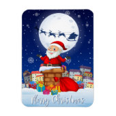 Merry kerstkerstkerstkerstman magneet (Verticaal)