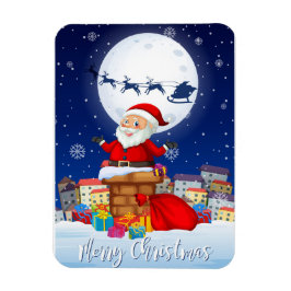 Merry kerstkerstkerstkerstman magneet