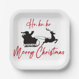 Merry kerstkerstkerstkerstman papieren bordje