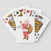 Merry kerstkerstkerstkerstman pokerkaarten (Achterkant)