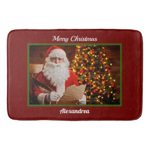 Merry kerstkerstkerstkerstman Prettige feestdagen Badmat