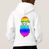 Merry Kerstkerstkerstkerstman Rainbow Hoodie (Achterkant)