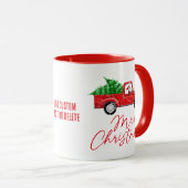 Merry Kerstkerstkerstkerstman  Red Truck Mok (Voorkant rechts)