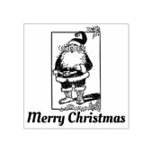 Merry kerstkerstkerstkerstman rubberstempel (Afrduk)