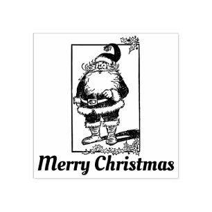 Merry kerstkerstkerstkerstman rubberstempel