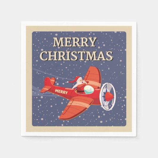 Merry kerstkerstkerstkerstman  servet (Voorkant)