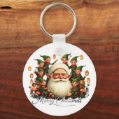 Merry kerstkerstkerstkerstman sleutelhanger (Achterkant)