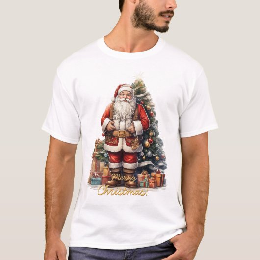 Merry kerstkerstkerstkerstman t-shirt (Voorkant)
