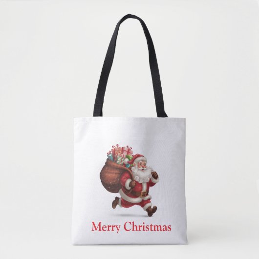 Merry kerstkerstkerstkerstman tote bag (Voorkant)