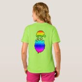 Merry Kerstkerstkerstkerstregenboog T-shirt (Achterkant volledig)