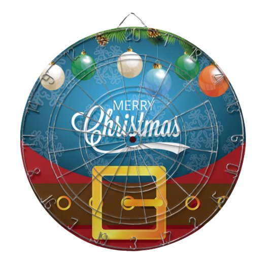 Merry kerstkerstkerstkerstset dartbord (Voorkant)