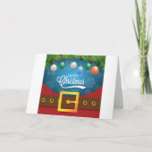 Merry kerstkerstkerstkerstset feestdagen kaart (Voorkant)