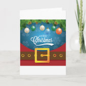 Merry kerstkerstkerstkerstset feestdagen kaart (Voorkant)