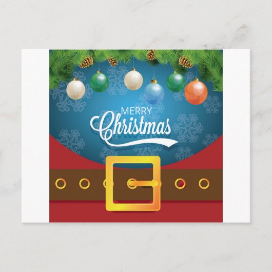 Merry kerstkerstkerstkerstset feestdagenkaart (Voorkant)