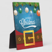 Merry kerstkerstkerstkerstset fotoplaat (Zijkant)