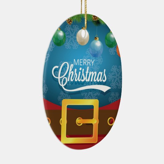 Merry kerstkerstkerstkerstset keramisch ornament (Rechts)