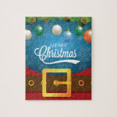 Merry kerstkerstkerstkerstset legpuzzel (Verticaal)