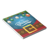 Merry kerstkerstkerstkerstset notitieblok (Schuin)